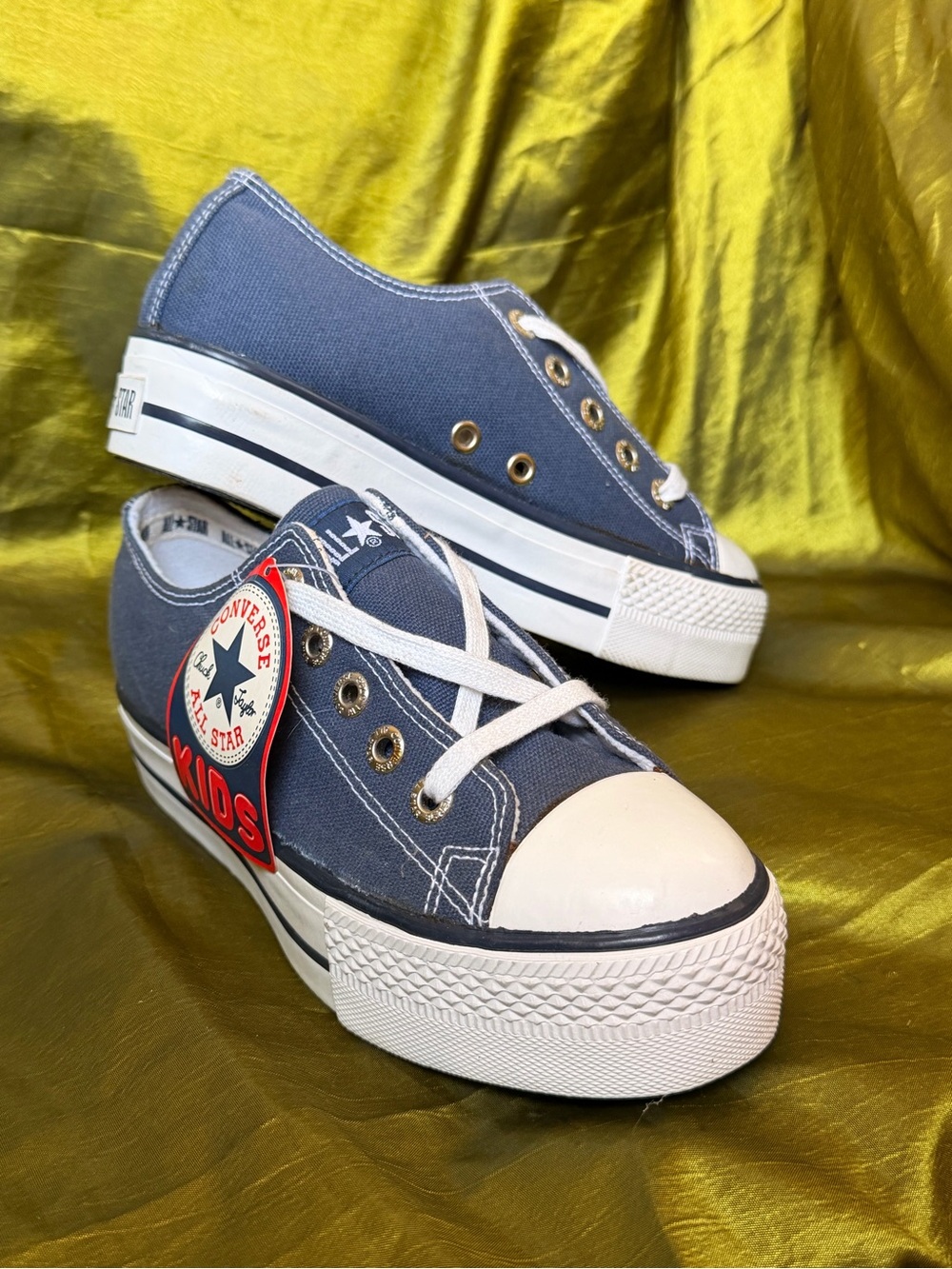 Converse Low Top Sneakers - Navy Blue & White